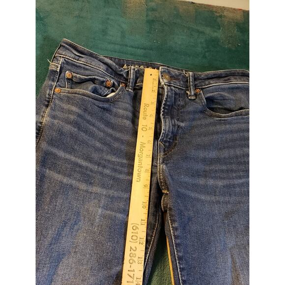 American Eagle Outfitters Classic Blue Slim Straight Jeans - Picture 8 of 14